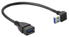 USB 3.0 Kabel A-Winkelstecker rauf / A-Kupplung