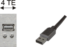 USB-A Buchse / USB-A Stecker