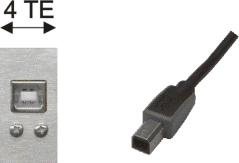 USB-B Buchse / USB-B Stecker