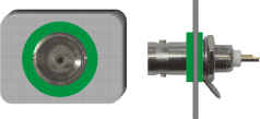 BNC-Buchse grün