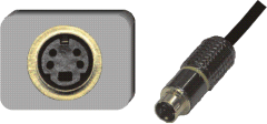 4pin-Mini-DIN-Buchse (S-Video) / 4pin-Mini-DIN-Stecker (S-Video)