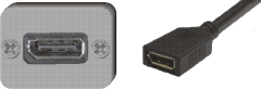 DisplayPort-Buchse / DisplayPort-Kupplung