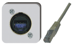 Neutrik-RJ45-etherCON Cat.6 Buchse / RJ45-Stecker