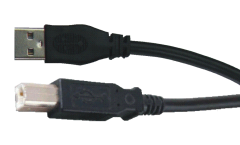 USB-Kabel A-Stecker / B-Stecker halogenfrei