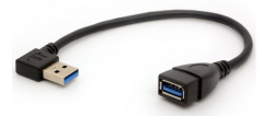 USB 3.0 Kabel A-Winkelstecker rechts / A-Kupplung