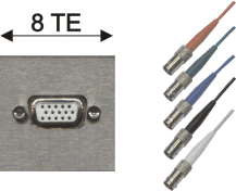 15pin-HD-VGA-Buchse / 5x BNC-Kupplung