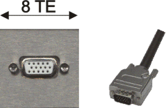 15pin-HD-VGA-Buchse / 15pin-HD-VGA-Kupplung