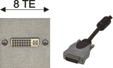 DVI-I-Buchse 24+5 / DVI-D-Stecker 24+1 Dual Link