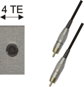 3,5mm-Stereoklinkenbuchse / 2x Cinchstecker