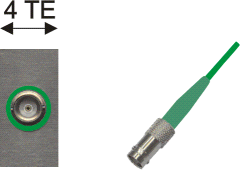 BNC-Buchse grün / BNC-Kupplung
