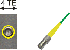 BNC-Buchse gelb / BNC-Kupplung