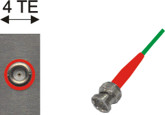 BNC-Buchse rot / BNC-Stecker