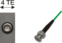 BNC-Buchse schwarz / BNC-Stecker