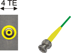 Cinch-Buchse gelb / BNC-Stecker