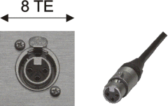 3pin-XLR-Buchse / 3pin-XLR-Kupplung