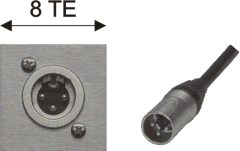 3pin-XLR-Einbaustecker / 3pin-XLR-Stecker