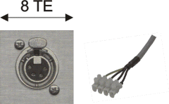 4pin-XLR-Buchse / 4-fach Lüsterklemme