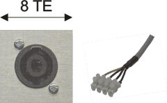 4pin-Speakon-Buchse / 4-fach Lüsterklemme