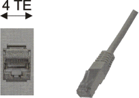 RJ45-Buchse Cat.6 / RJ45-Stecker Cat.6