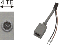 12pin-miniCON-Buchse / RJ45-Kupplung + 2x Aderendhülse