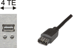 USB-A Buchse / USB-A Kupplung
