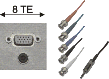 15pin-HD-VGA-Buchse + 3,5mm-Klinkenbuchse stereo / 5x BNC-Stecker + 3,5mm-Klinkenstecker stereo