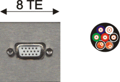 15pin-HD-VGA-Buchse / offenes Kabelende