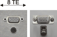 15pin-HD-VGA-Buchse + 3,5mm-Klinkenbuchse stereo