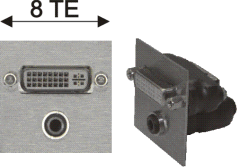 DVI-I-Buchse 24+5 + 3,5mm Klinkenbuchse stereo / DVI-I-Stecker 24+5 + 3,5mm Klinkenbuchse stereo