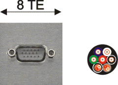 15pin-HD-VGA-Stecker / offenes Kabelende