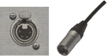 4pin-XLR-Buchse / 4pin-XLR-Stecker