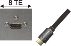 HDMI-Buchse / HDMI-Stecker AWG 24 mit Ethernet