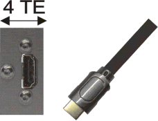 HDMI-Buchse / HDMI-Stecker AWG 24 mit Ethernet