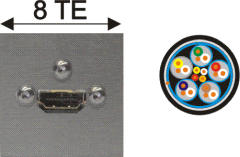 HDMI-Buchse / offenes Ende AWG 24 mit Ethernet