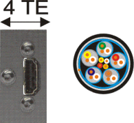 HDMI-Buchse / offenes Ende AWG 24 mit Ethernet