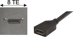 DisplayPort-Buchse / DisplayPort-Kupplung