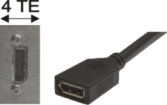 DisplayPort-Buchse / DisplayPort-Kupplung