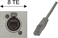 Neutrik-RJ45-etherCON Buchse / RJ45-Stecker