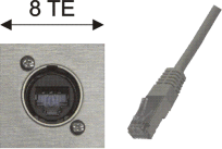 Neutrik-RJ45-etherCON Cat.6 Buchse / RJ45-Stecker