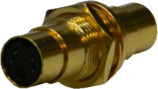 Einbau-Adapter 4pin Mini-Din Buchse/4pin Mini-Din Buchse