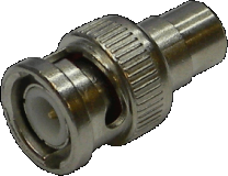 Adapter BNC-Stecker/Cinch-Buchse