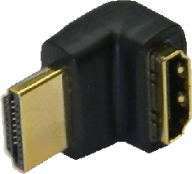 Winkeladapter HDMI-Stecker / HDMI-Buchse Abgang nach oben