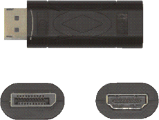 Adapter DisplayPort-Stecker/HDMI-Buchse