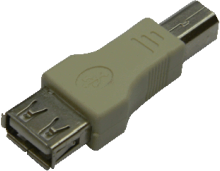 Adapter USB-A-Buchse/USB-B-Stecker