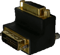 Adapter DVI-I-Stecker 24+5/DVI-I-Buchse 24+5