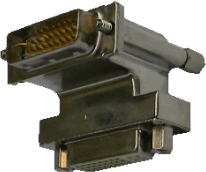Adapter DVI-I-Stecker 24+5/DVI-I-Buchse 24+5