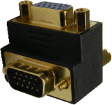 VGA-Winkeladapter Stecker/Buchse nach oben