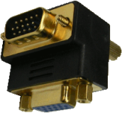 VGA-Winkeladapter Stecker/Buchse nach unten
