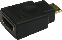 Adapter HDMI-Buchse/Mini-HDMI(C)-Stecker