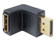 Adapter DisplayPort Winkel-Stecker / Buchse runter